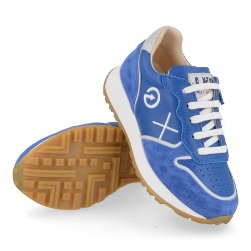 Luca sneakers blauw Jongens ( - blauwe sneaker 2201) - Junior Steps
