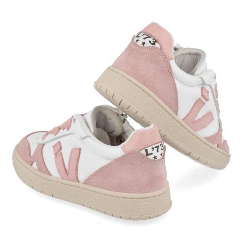 Luca sneakers roze Meisjes ( - witte sneaker 2481) - Junior Steps