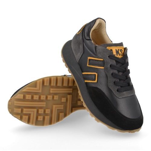 Luca sneakers Zwart Jongens ( - zwarte sneaker 2201) - Junior Steps